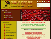 Tablet Screenshot of chilisfirepit.com